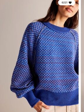 FP As If Sweater 💙 small